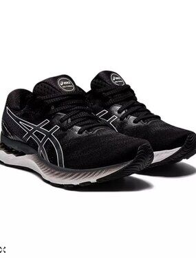 XLNT Asics Gel Nimbus 23 Shoes Womens Sz 8.5 US Black Anthracite White 40 EUR